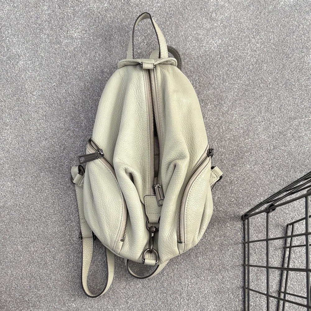 Rebecca Minkoff light grey small Backpack